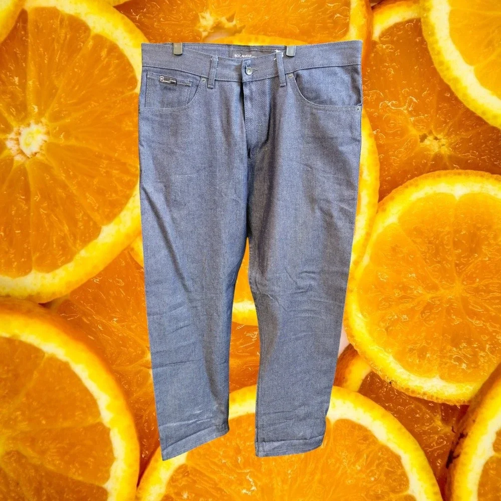 Rocawear Mens Regular Fit Indigo Blue Denim Jeans 10-683-O W38 Streetwear Y2K